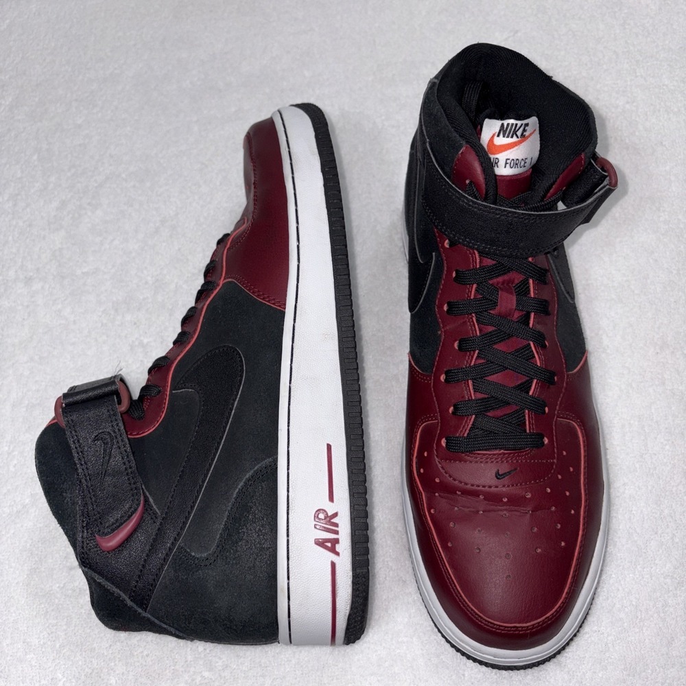 Nike Air Force 1 Mid 07 Team Red Black White AF1 Sneaker Mens 13 315123-032